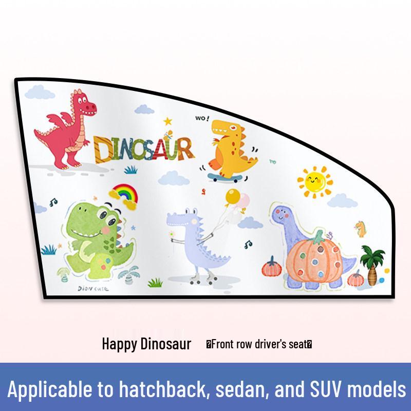 Magnetic Car Window Sun Shade: Children's Heat Insulation, Privacy, Baby Blackout, Retractable Curtain
