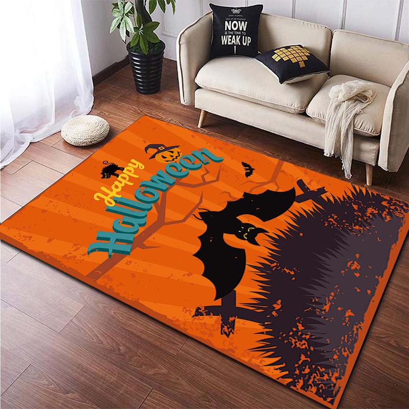 Halloween New Year Gift HD Printing Area Carpet, Living Room Sofa Decorative Carpet, Anti-skid Mat, Alfombras Direct Shipment