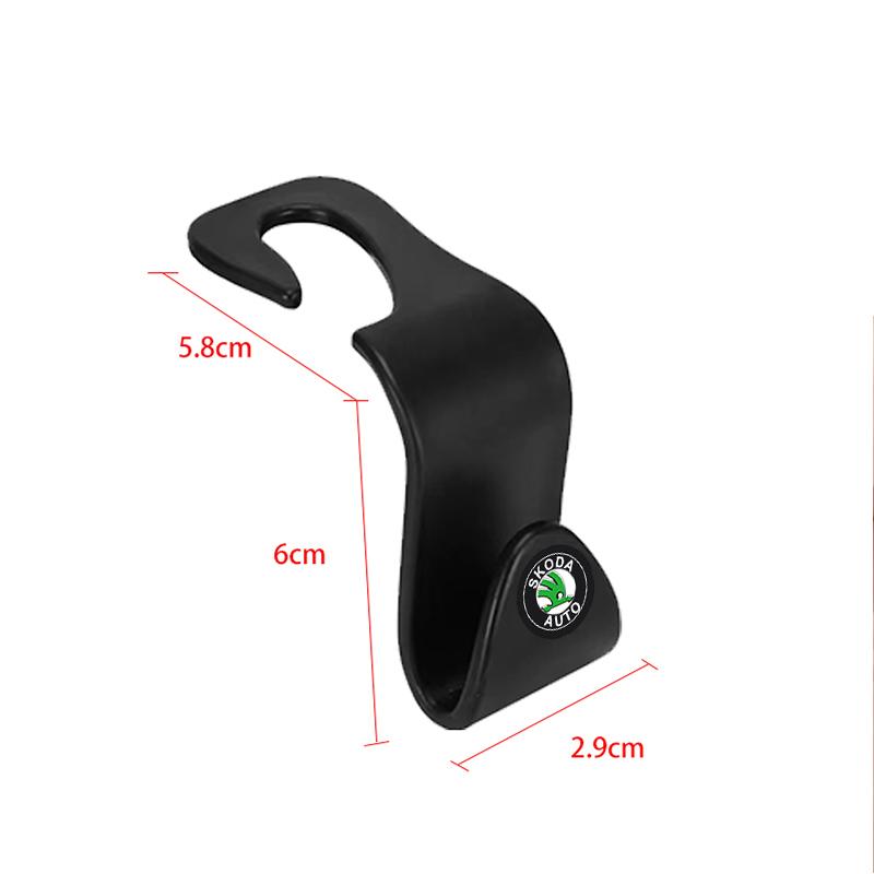 2/4Pcs Car Seat Hook Multifunctional Storage Hanger Car Styling for Skoda Octavia Enyaq Rapid Karoq Derivati Fabia Kodiaq Kamiq Superb Yeti