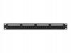 Patch panel Lanberg 24 port 1U kat.6A czarny