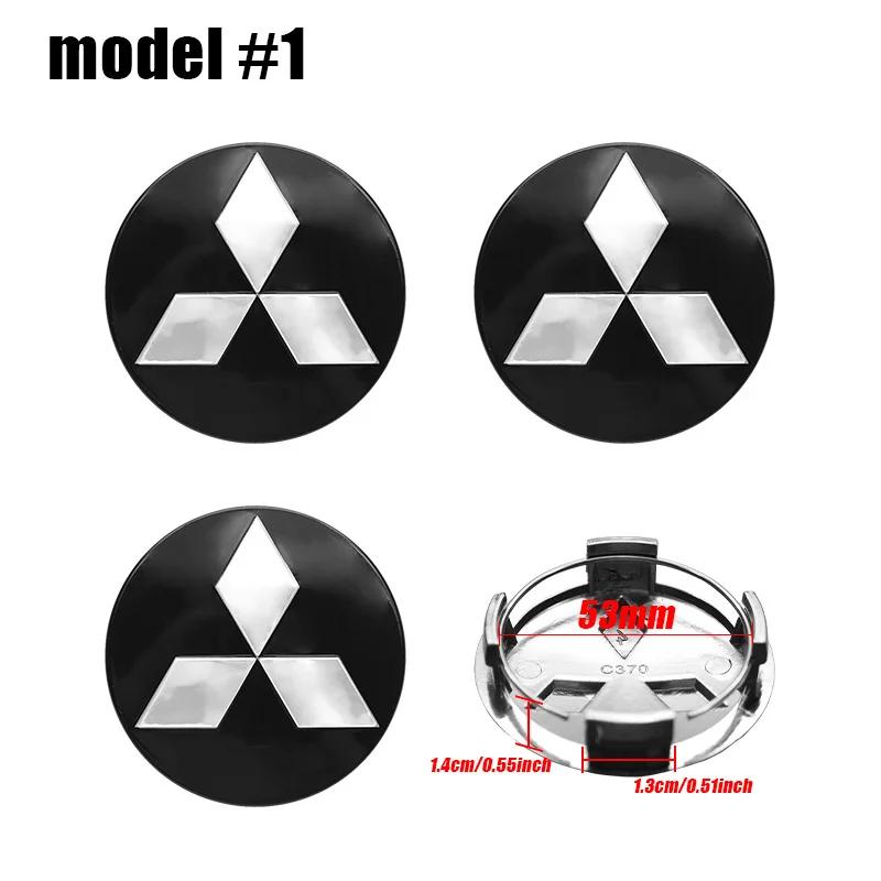 4Pc 54mm Car Wheel Center Cap Hub Covers Badge Accessories For Mitsubishi Outlander Lancer 10 9 ASX RALLIART Eclipse L200 Pajero