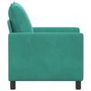 Turquoise Sofa 76 x 81 x 87.5 cm Velvet