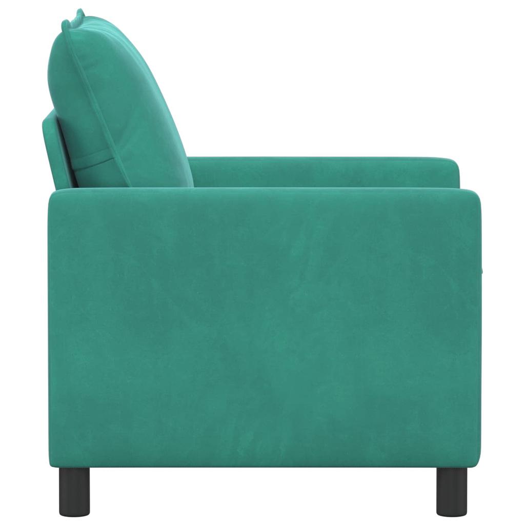 Turquoise Sofa 76 x 81 x 87.5 cm Velvet