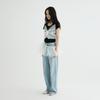 Leobyui Mesh Wrap Skirt White