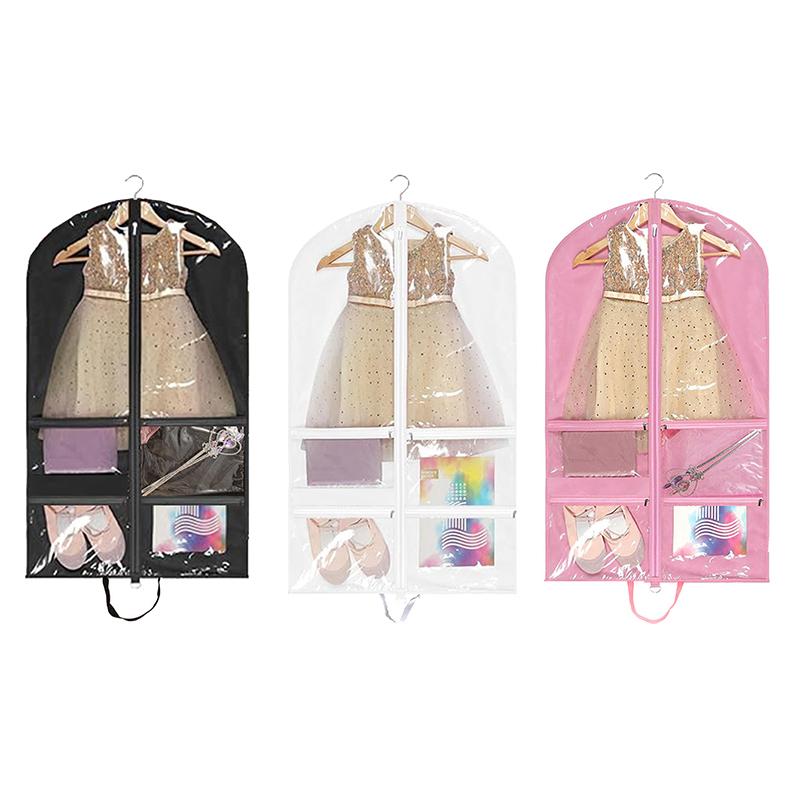 Clear Garment Bags For Dance Costumes 40 Inch Dance Garment Bags For Dancers Hanging Clothes For Closet Storage
