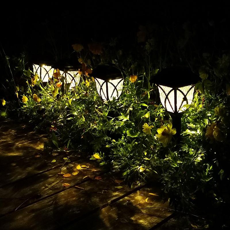 Mini Solar LED Trädgårdslampor Rostfritt stål Utomhus Solar Power Pathway Lights Yard Driveway Landskapsljus