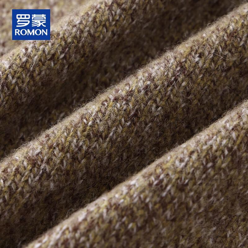 ROMON Men's 100% Pure Wool Button-Down Cardigan Sweater