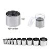 12Pcs 12 Sizes Hole Hollow Punch Cutter Set With Storage Case Silver Stainless Steel Cutter Molds Circle Clay Cutters DIY Access