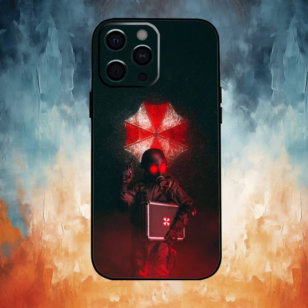 

Umbrella Corporation Phone Case For iPhone17,16,15,14,13,12,11 Plus,Pro Max Soft Black Cover iPhone16pro