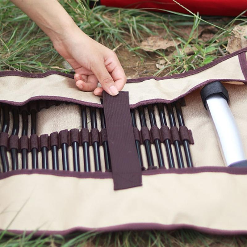 Ground Nails Carry Case Outdoor Camping Accesorries Storage Bag  Rope Handbag Ground Nails Hammer Storage Bag
