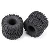 TRZX 1/18 Scale Traxxas TRX4-M RC Crawler Car Tires, 4 Pieces, 1.1" Tires, 64mm Rubber Soft Wheels (#A)