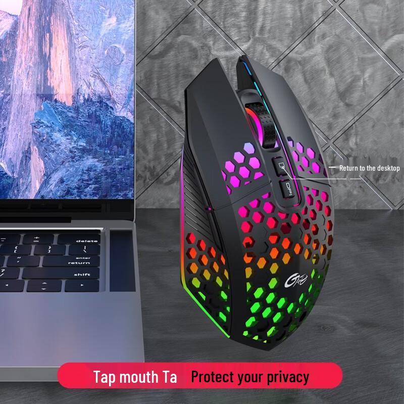 OLOEY Lightweight RGB Silent Wireless Mouse