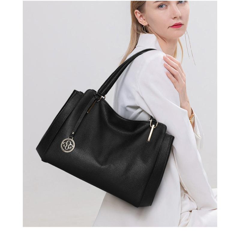 Women's Bag New Style Shoulder Bag Head Layer Cowhide Middle-aged Mother Bag Soft Pitot Bag