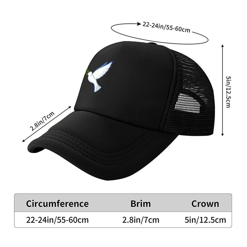 FRIEDENSTAUBE, ZEICHEN DES FRIEDENS, DRUCKDESIGN Baseballkappe Golfhut Wild Ball Hut Sonnenhut Hüte im Angebot Hüte Für Frauen Männer