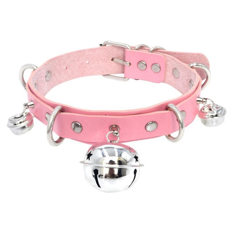 Handmade Trendy Punk Leather Choker Necklace Gothic Collar Costume Jewelry