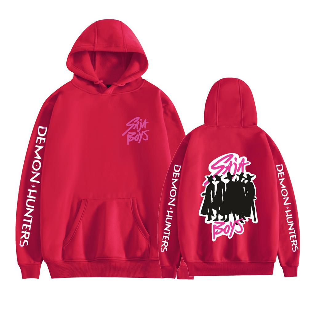 Mens Womens Hoodie KPop Demon Hunters Anime Hoodies Streetwear Harajuku Casual Printed Hooded Pullover Sweatshirts