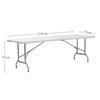 Portable HDPE Folding Outdoor Table with Chairs – Rectangular for Dining, Study, or Exhibitions