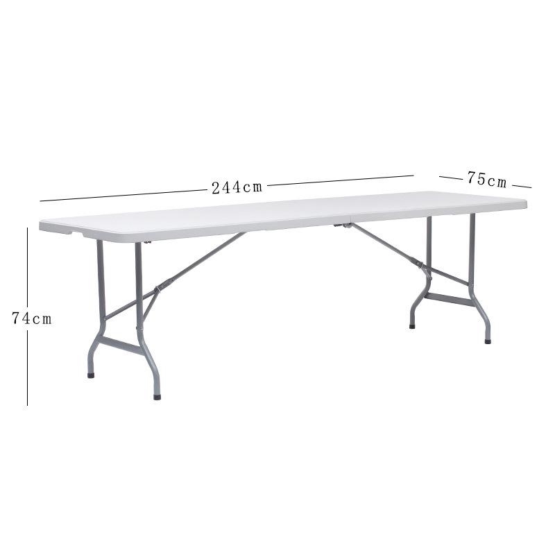 Portable HDPE Folding Outdoor Table with Chairs – Rectangular for Dining, Study, or Exhibitions