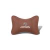1Pcs Pu Leather Car Neck Pillow Auto Emblem Headrest For MG 7 6 5 ZS MG4 EV h ONE Cyberster HS MG3 EZS GT GS 3SW MARVEL-R Scorpio
