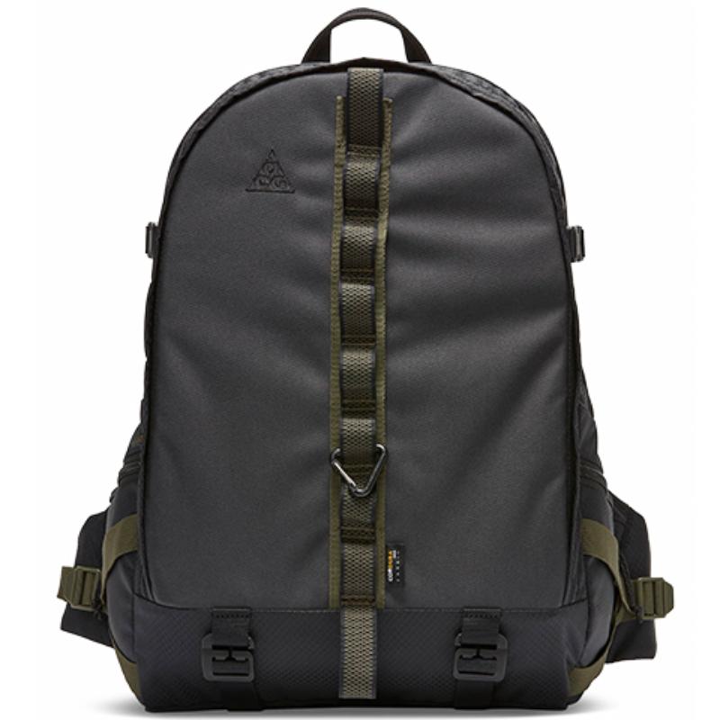 Nike Nylon Fabric Backpack Regular Unisex Black Gray Casual CK7510-010