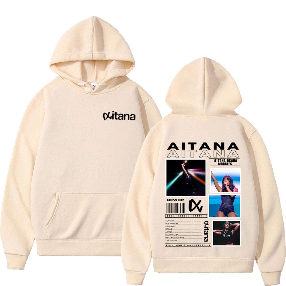 

Singer Aitanas Ocana Fashion Print Sweatshirt Men Women Aesthetic Casual Pullover Fashion Casual Sportswear for Autumn Winter M хакі