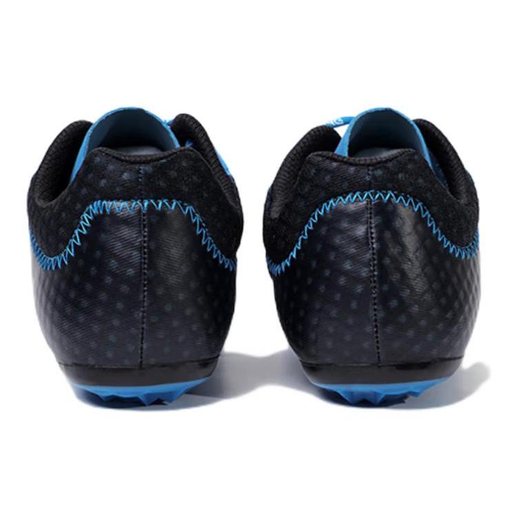Li Ning Fabric Abrasion Resistant Lightweight Rebound Low Top Running Shoes Men's Blue Black LJJO118-3
