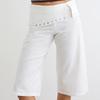 Y2K Harajuku Womens Casual Shorts Loose Fashion Metal Slit Knee-Length Pants Vacation