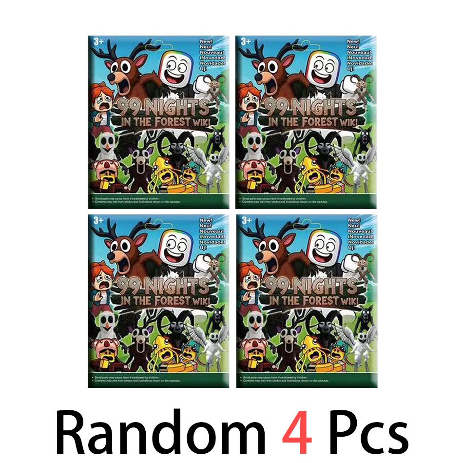 Neues 10-teiliges Set 99 Nächte im Wald Hirsch BeutelFiguren WolfsFiguren Spielzeug Ornament Dekoration Sammlung WeihnachtsSpielzeug Geschenke