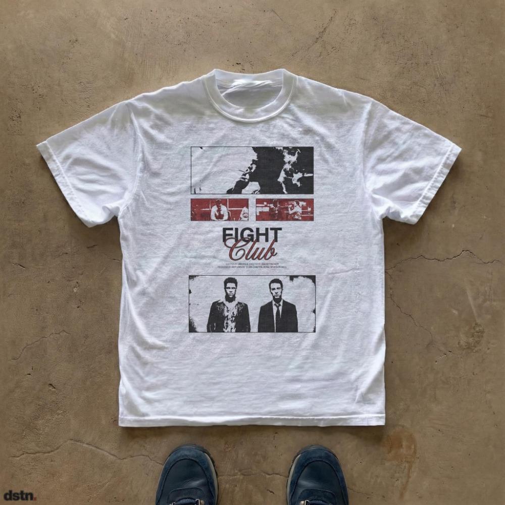 

2026 Summer New Model Combat Club HighQuality Comfortable Breathable Mens Printed Roundneck TShirt M