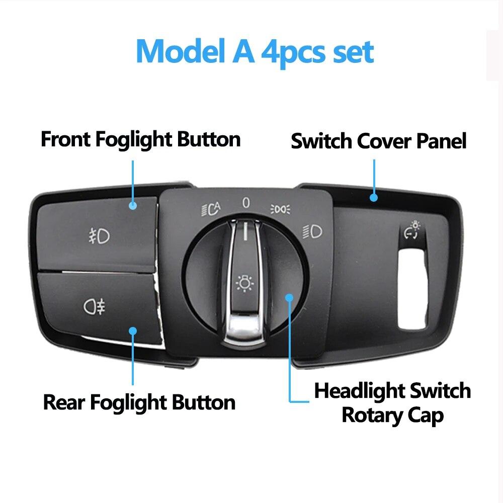 Otočné tlačítko světlometů, kryt spínače světlometů, pro BMW 1 2 3 4 řady F20 F45 F30 F31 61319265300