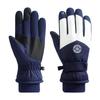Men's Winter Touchscreen Cycling Gloves - Non-Slip, Velvet-Lined, Two-Finger Design for Driving, Motorcycle Riding, and Fishing.