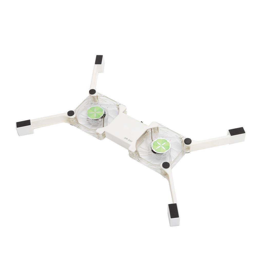 Laptop Cooling Pad USB Foldable Radiator Cooler Stand Light Portable with AntiSkid Mount(White )