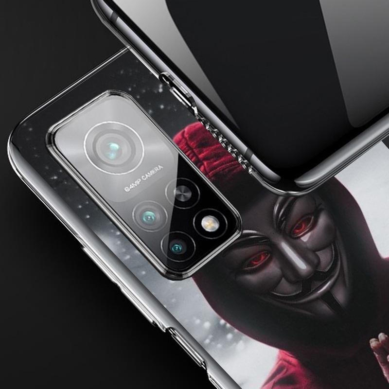 Anonymous V Mask Phone Case For Xiaomi Redmi Note 15 14 13 12S 12 11 Pro Plus 14S 11S 11E 10 10S 11T 5G Personalized Cover Redmi