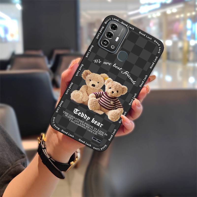 Roztomilý nárazuvzdorný kryt na telefon pro ZTE Blade A53 Pro TPU plný obal kreslený nárazuvzdorný silikonový prachotěsný odolný vodotěsný