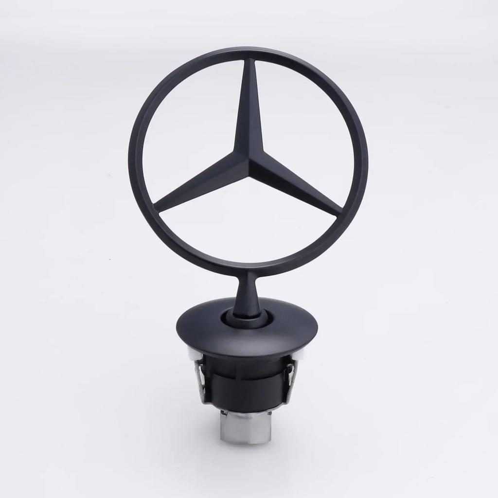 XFNVJ1 2025 Hot For Mercedes Benz Car Star Hood Badge Front Chrome Logo Hood Marking Mercedes Benz C E S-Class W204 W205 W212 W213 W211