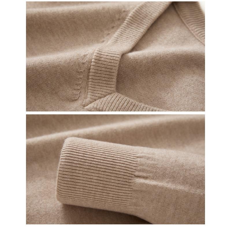 Men S V Neck Pullover Knit Sweater Casual Business Style