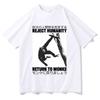 Rejeter l'Humanité Retourner au Singe T-shirt Mignon Drôle Meme Singe Japonais Impression Graphique T-shirt Homme Coton T-shirts Oversize