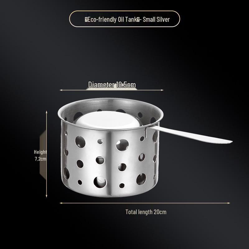 Compact Single-Person High-Fire Gas Stove with Adjustable Core, Refillable Head, Stove Rack, and Eco-Friendly Oil Tank.