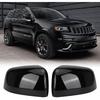 Glossy Black Direct Replacement Mirror Cover for 2011- Jeep Grand Cherokee and 2011-2025 Dodge Durango, Directly Replace Style, Not Sticker Style