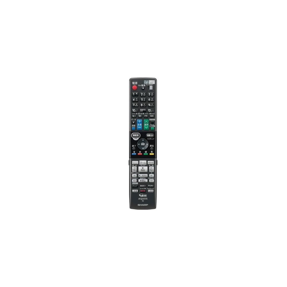 Sharp Blu-ray Disc Recorder Remote Control (46380265) [Compatible Models] BD-S560, BD-T1650, BD-T2600, BD-T3600, BD-W1600, BD-W2600, BD-W560