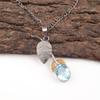 Oval Sky Blue Topaz Stone 925 Sterling Silver Daughter Gift Artisan New Pendant PP-55-14