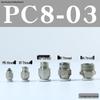 Pneumatic Push-to-Connect Air Hose Fitting - Quick Connectors PC6, PC8, PC12 (M5 Thread)