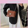 Casual Retro Womens Small Square Chain Shoulder Bag Everyday Fashionable Handbag