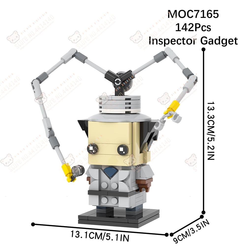 Kreative Cartoon-Serienfiguren MOC Bausteine DIY Bender Roboter Inspector Gadget Unbesiegbarer Omni-Man Modell Spielzeug für Kinder