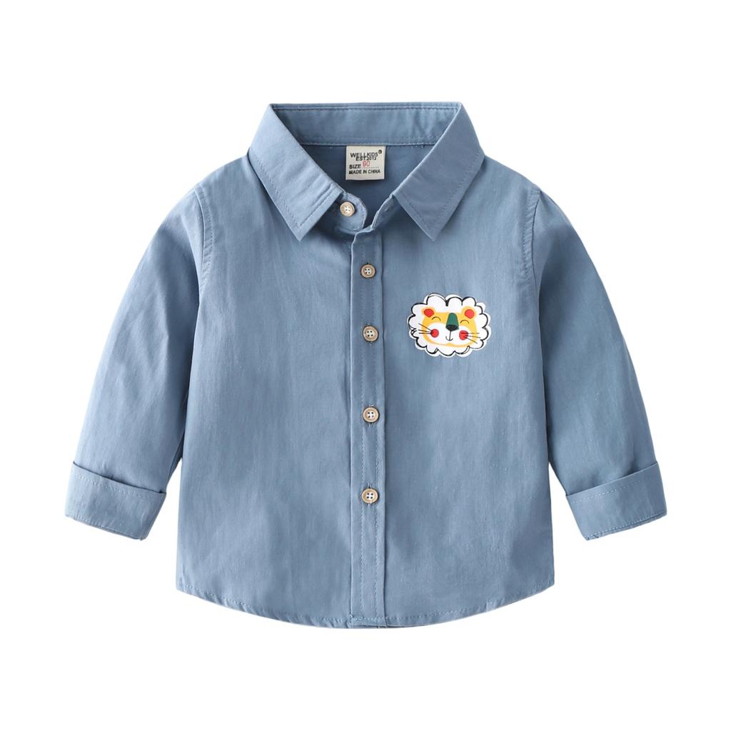 Women's Casual Button Down Shirt with Turn-Down Collar Lightweight Print for Work Layering