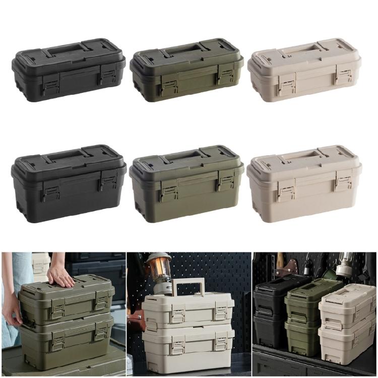 Tool Storage Box Pouch PP Material With Secure Lock Internal Dividers Medium 6.5L Small 4L Capacities Organized Solution