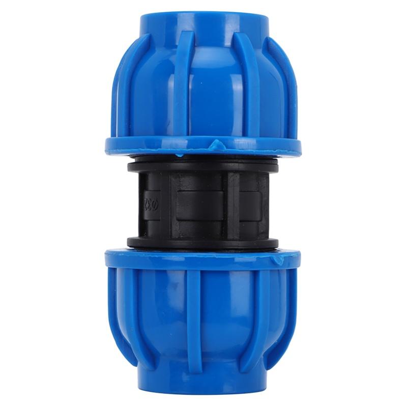 4Pcs PE Plastic 32mm To 32mm Straight Connector Water Pipe Adapter Fitting Accessories