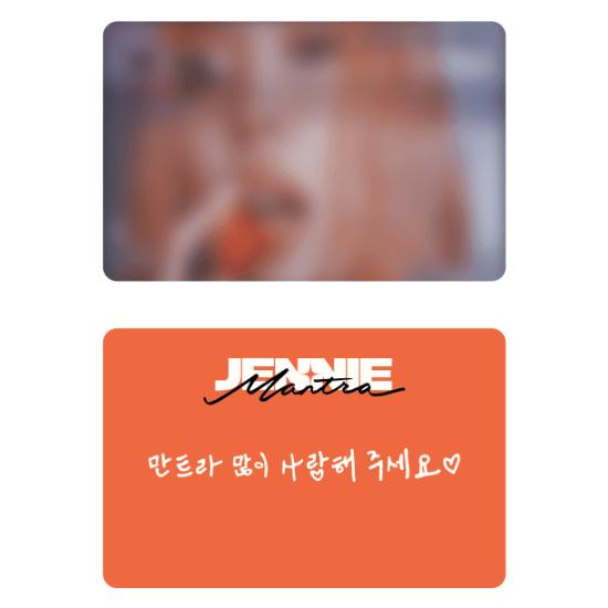 Buy Pre-order BLACKPINK JENNIE Mantra Photocard Set at