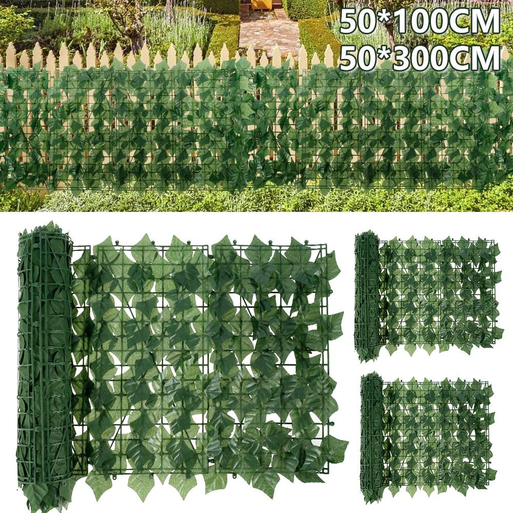 1/3M Yapay Yaprak Çit Plastik Çit Panelleri Bahçe Dekoratif Gizlilik Koruyucu Ekran İç ve Dış Mekan İçin