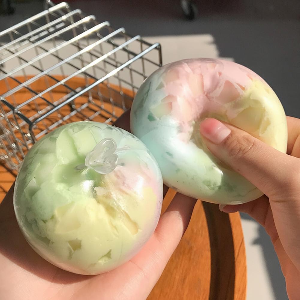Squishy Stress Balls Slow Rebound Wax Skin Squeeze Toy For Kids Adult Quiet Sensory Fidget Toy Soothing Relieving Stress